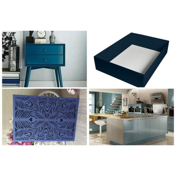 Blue Green Lacquered Solid Paperboard 1.3mm 1.5mm For Carton Box Certificates Storage Box