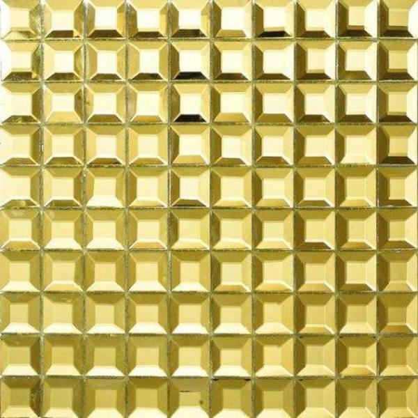 Buy 12x12 Mirror Metallic Mosaic Tiles Stainless Steel Mosaics For Bar / Hallway at wholesale prices