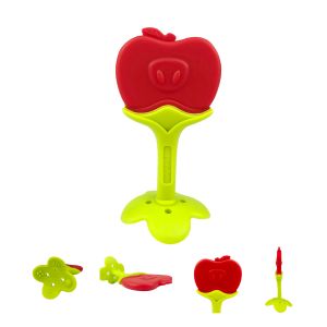 Soft Natural BPA Free Natural Rubber Teether , Small Baby Teethers For Infant