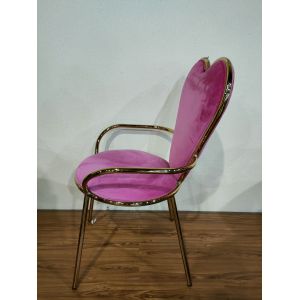 Modern Simple 89cm 40cm Wrought Iron Dining Chair