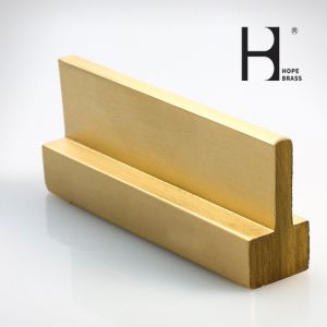 Anti Corrosion 3.6m Length Brass T Shaped Channel For Furniture