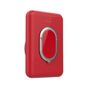 Quality Support Solar Charging 5000mAh Magnetic Wireless Charging Ring Bracket Power Bank with TYPE-C Output 5V/9V/12V 3A for sale
