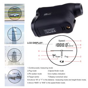 Multifunction Golf Hunting Handheld digital Laser Rangefinder Outdoor Adventure