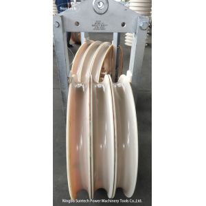 Contruction Transmission Line Steel Sheave Cable Conductor Stringing Pulley