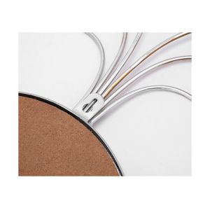 Black Silver Gold Metal Floral Frame Decorative Wall Mirror Small Size For Wall