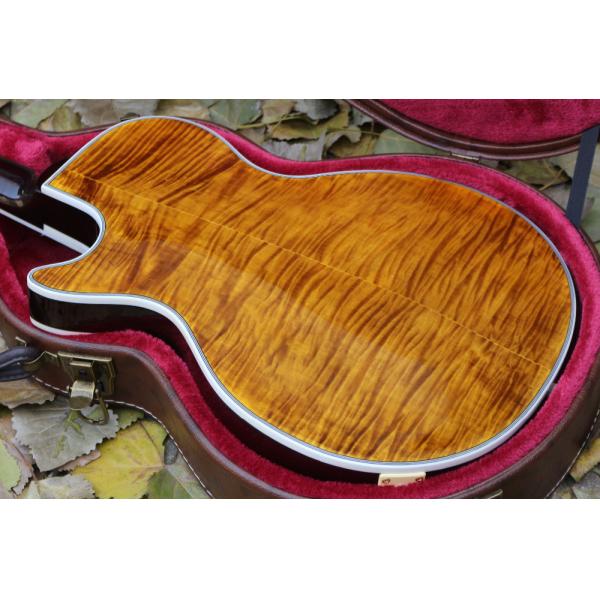 2017 supreme custom LP Electric Guitar double Tiger Flame Maple top golden hardware EMS free shipping