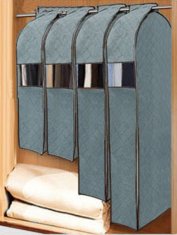 Nonwoven Gray Garment Storage Bags Eco-friendly Garment Bag Personalized