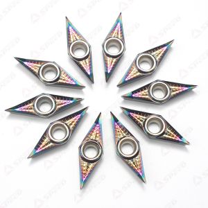 Polished Tungsten Carbide Aluminum CNC Inserts VCGT160402