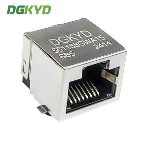 RJ45 56 1X1 8P8C SMD Unshielded 15U SMT Interface DGKYD561188GWA15SB5