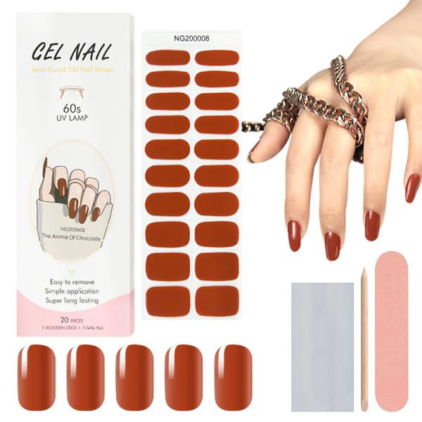 2023 Cat Eye Gel Nail Polish Stickers with UV Lamp and Easy Application Technique