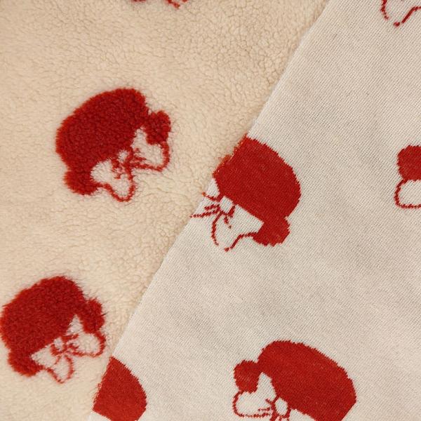 100% Polyester Sherpa Fabric Yarn Dyed Jacquard 650gsm 288F