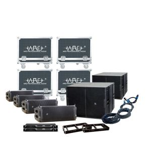 ARE AUDIO dual 10 inch passive outdoor line array speaker system with DSP