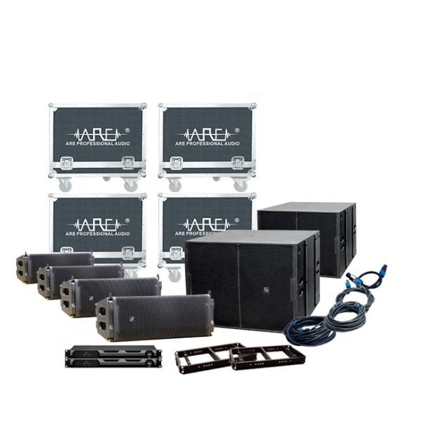 ARE AUDIO dual 10 inch passive outdoor line array speaker system with DSP
