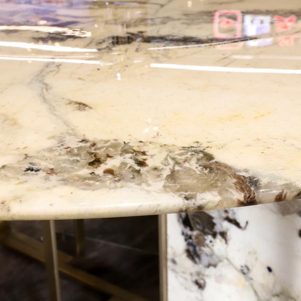 Luxury Furniture Round Dining Tables Marble Top Italian Dinner Table Restaurant Tables