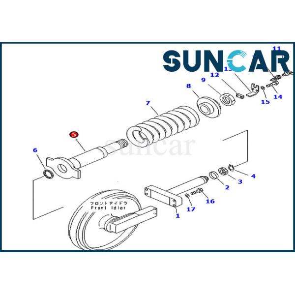 203-30-66321 Track Adjuster Seal Kit For PC100-6 PC120-6 Komatsu