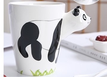 Buy Hand Printed 15 Ounce 3D Ceramic Reusable Coffee Cup at wholesale prices