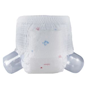 China Non Woven Disposable 33lbs Pull Up Baby Diapers With Wetness Indicator on sale