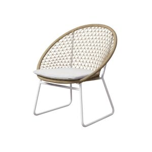 All Weather Use Aluminum Woven Rope Outdoor Table Chairs