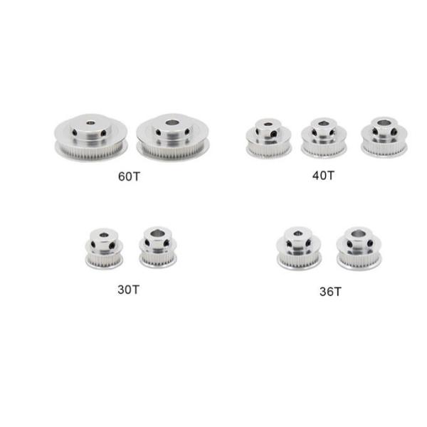 Silver Teeth Bore 5mm 3D Printer Timing Pulley Aluminum alloy
