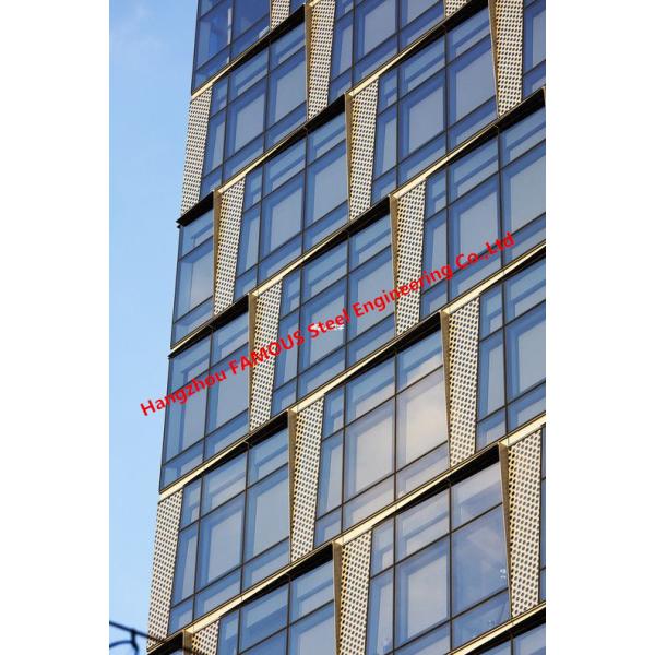 Buy Double Triple Glazed Aluminium Glass Curtain Wall PVDF Surface at wholesale prices
