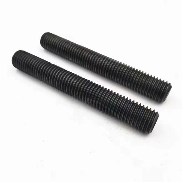 Carbon Steel Threaded Rod M3 M4 M5 M6 M8 M10 M12 Blue/Black Zinc Plated for Heavy Industry