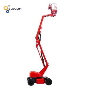Telescopic Hydraulic Lift 500 Lbs Impact Steel Boom Lift With 0.43m Ground