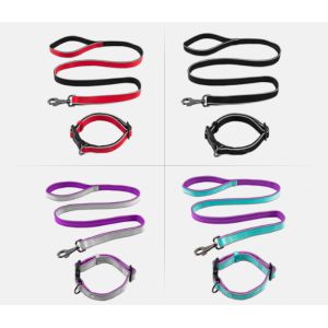 Reflective Breathable Nylon Dog Collar Inner Foam Strong Dog Collar and Leash