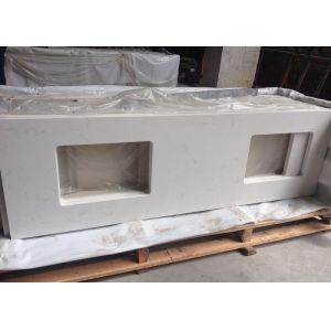 Acid Resistant Granite And Marble Slabs / Durable Quartz Kitchen Surfaces