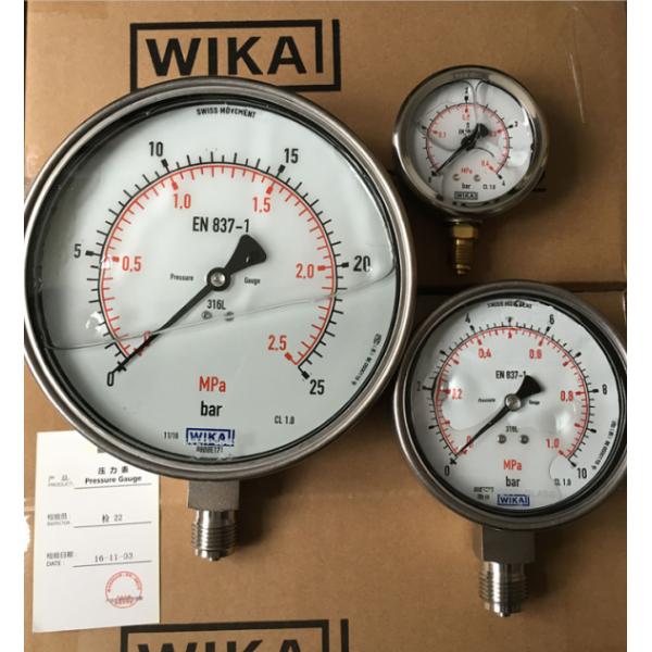 Brass Fitting Pressure Gauge 100mm Dial 0 To 60 Bar EN837-1