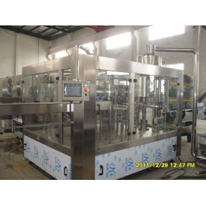 Industrial Soda Water Filling Machine / Sparkling Water Processing Equipment
