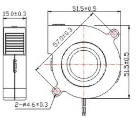 Middle Speed 5v 9.0 Inch Air DC Blower Fan Sleeve Bearing Type Industrial Fan 5015