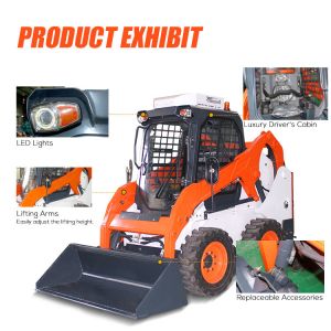 Fast Delivery Skid Steer Skid Steer Loader Multifunctional Hydraulic Compact