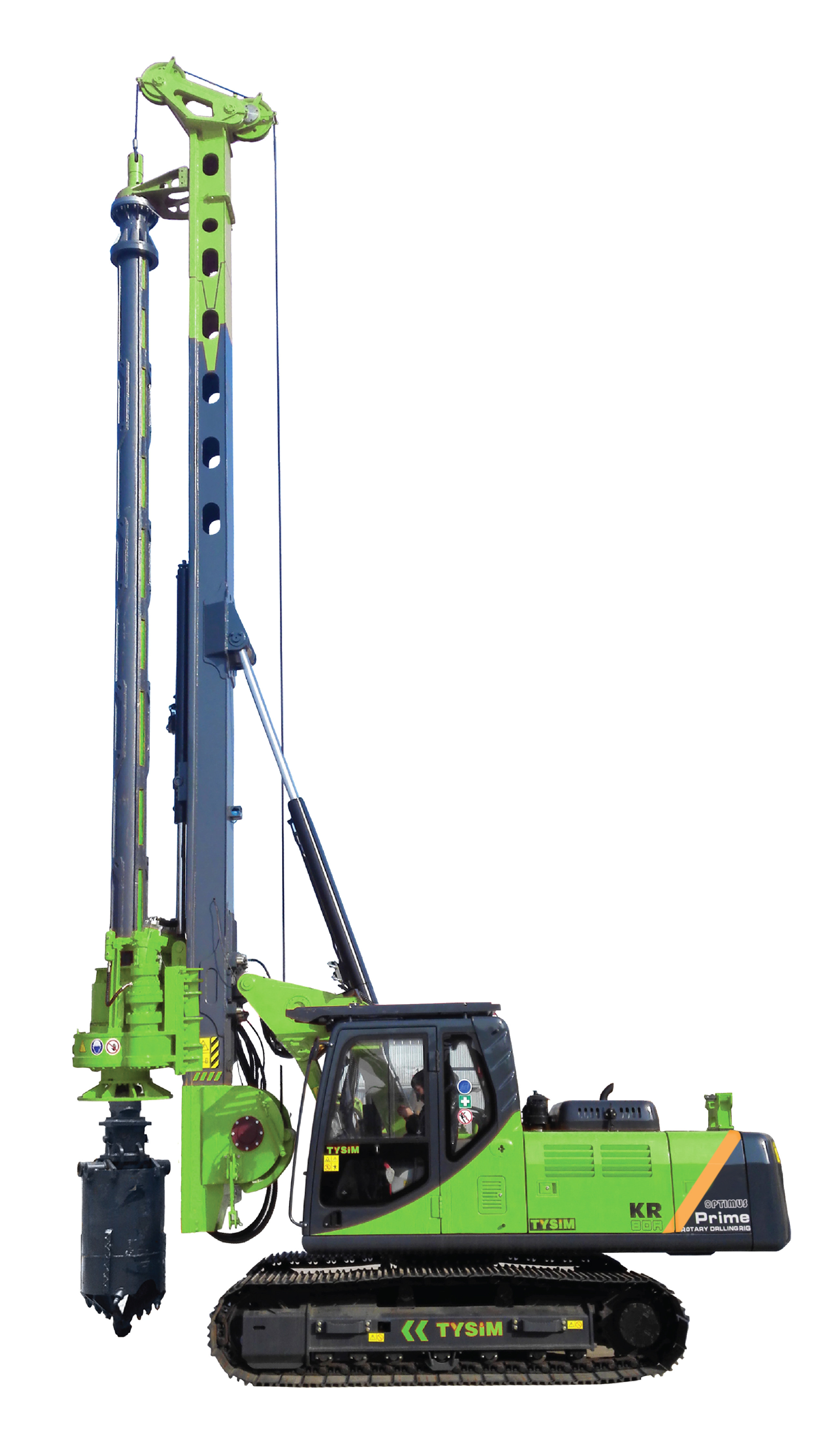 Well Hydraulic Rotary Boring Piling Rig Machine With 8~30 Rpm Rotation Speed