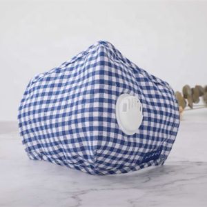 Non Disposable Reusable Woven Fabric Masks With Breathing Valve