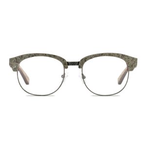 Stainless Steel Metal Half Eyerim Stone Sunglasses CE