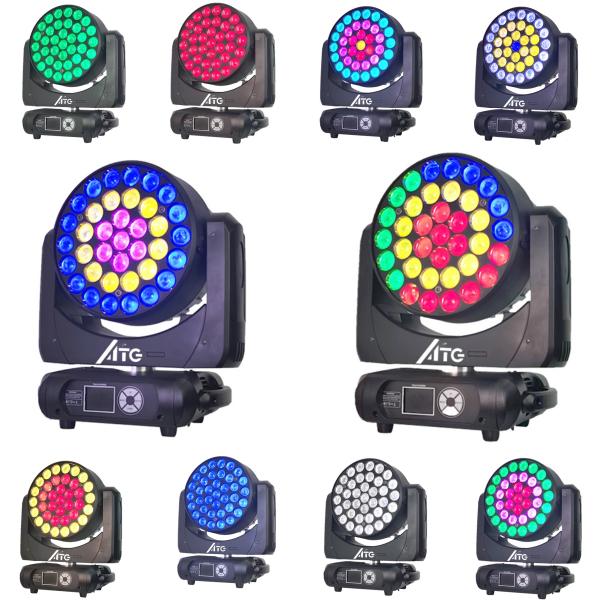 ATG 4in1 Big Bee Eye Moving Head 37pcs*15w Stage Lighting RGBW Dye Light LED Strobe