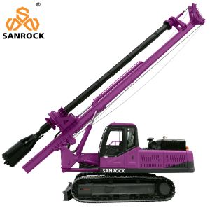 Rotary Borehole Drilling Rig Equipment Portable Hydraulic Auger Rotary Drilling