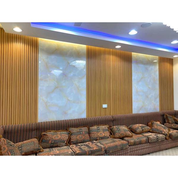 Buy Laminated Wpc Indoor Wall Panel Water Resistant 15cmx26mmx3m at wholesale prices