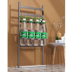 SUS304 Steel Black Floor Free Standing Towel Warmer Hot Towel Warmer Rack