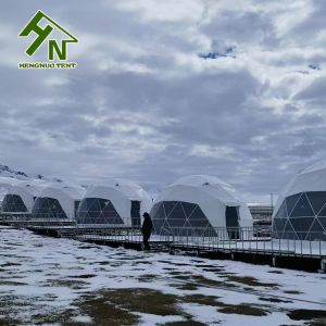 Waterproof 4 People Geodesic Dome Tent 7m 8m Diameter For Living