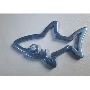 Popular bone shape fashion carabiner key holder manufacture irrregular shape