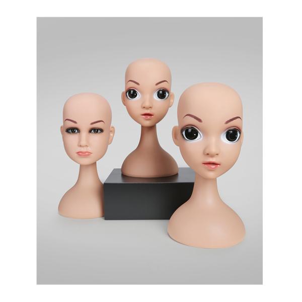 Makeup face realistic Female Mannequin Head Bust Mannequin Head For Wigs Display