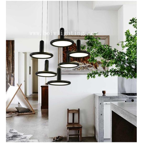 Buy Modern LED Pendant Light Chandelier Black And White Color BV2002-5 12W at wholesale prices