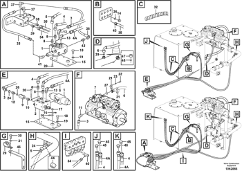 Excavator Spare Part 14602247 Double Gear Pump / EC480D Hydraulic Pilot Pump