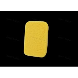 Yellow Rectangle Tile Grouting Sponge For Medium Tiles Durable And Efficient