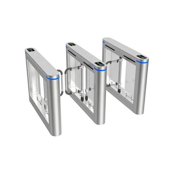 China 550mm Automatic Speed Gate Turnstile With RS485 Communication Interface And LED Indicator on sale China 550mm Automatic Speed Gate Turnstile With RS485 Communication Interface And LED Indicator on sale