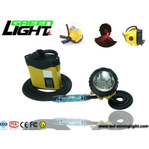 IP68 25000lux 348lum Rechargeable Tunnel Cap Lamp