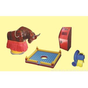 Round Inflatable Mechanical Bull , PVC Tarpaulin Inflatable Mechanical Bull Ride