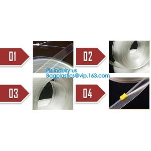 PP/PE Flange on one side for bags, flange zipper press to close, pe bag clear