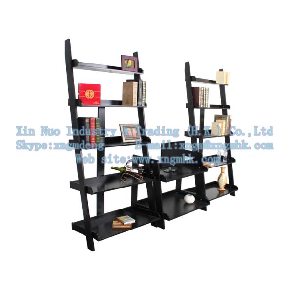 Wooden ladder shelves, wooden display rack, wooden display stand, wood storage rack